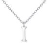 Philip Jones Sterling Silver Initial I Necklace