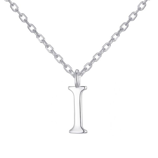 Philip Jones Sterling Silver Initial I Necklace