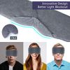 Sysrion Sleep Eye Mask - Ultra Soft Comfortable Sleeping Mask for for Home Sleep Travel Shift Work, Nose Pad Designed Light Blocking Eye Blinder, Fully Adjustable Strap and Skin Friendly