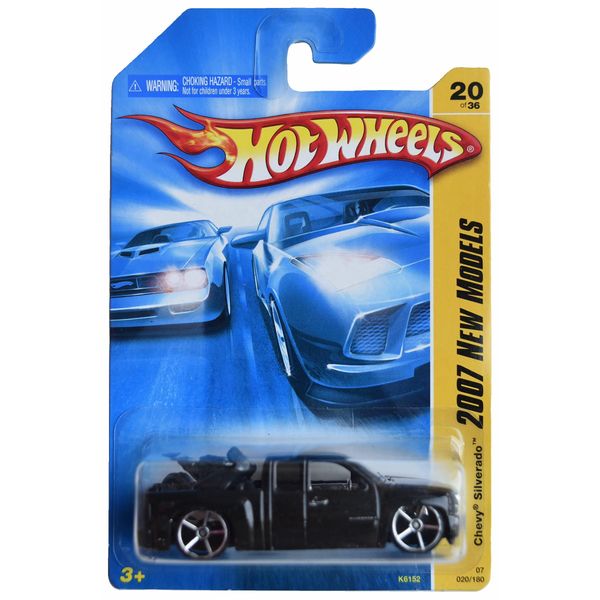 Hot Wheels Chevy Silverado, 2007 New Models 20/36 [Black] 20/180