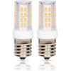 [2 Pack] LED T6 Microwave 4W 120V 40W Equivalent Bulbs E17 3000K Soft White