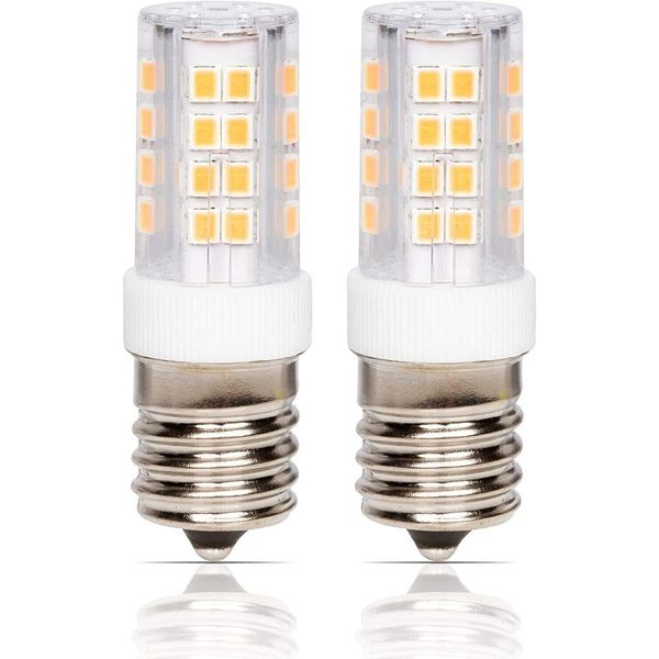 [2 Pack] LED T6 Microwave 4W 120V 40W Equivalent Bulbs E17 3000K Soft White
