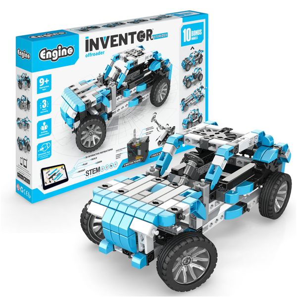 Engino- Inventor STEM Toys, Motorized Offroader Construction Toys for Kids 9+, STEM Building Toys, STEM Kits, Gifts for Boys & Girls