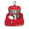 Lakeland Active Gosforth Premium Hanging Travel Toiletry Bag - Red