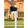 4Ever Products The Jefferson Vinyl/PVC Mailbox Post (Includes Mailbox) (Black Mailbox)