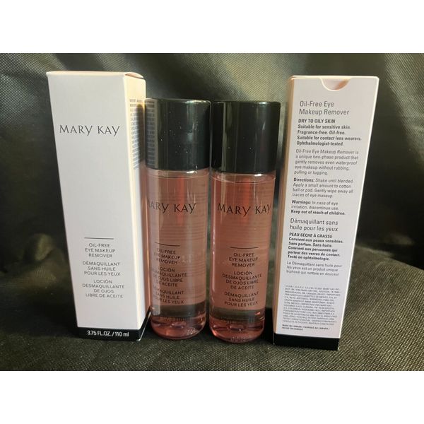 Mary Kay Oil-free Eye Makeup Remover Lot of 2 Full Sizes New & Improved Formula