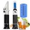 V·RESOURCING Beer Wort Refractometer,Brix/Specific Gravity Refractometer for Beer Brewing, Dual Scale(Brix 0-32%, SG Wort 1.000-1.130)