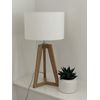 Cream Off White Textured 100% Linen Oval Lampshade