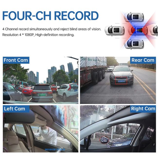 dvr 360 car video dashcam 360