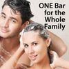 ONE Bar Activated Charcoal 3 Pack - Shave, Shower, Shampoo, face, beard, body, hair/scalp, SuperFAT “oil” Infused: Avocado, Mango, Olive, Coconut, Argan, Moisturizing and Nourishing Oil.