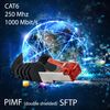 1aTTack.de - 10x 3 meter CAT6 patch cable S/FTP PIMF shielding CAT.6 RJ45 network cable Ethernet cable DSL LAN router switch modem patch panel - 10 colors