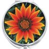 Orange Flower Compact with Mirrors - Perfect for your Pocket or Purse