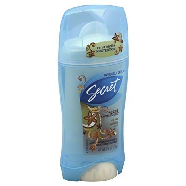 Secret Antiperspirant/Deodorant, Invisible Solid, Va Va Vanilla, 2.6 oz