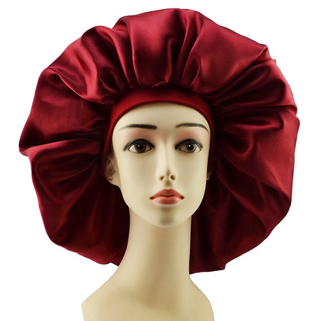 New Silk Sleeping Cap Night Hat Head Cover Bonnet Satin Cheveux