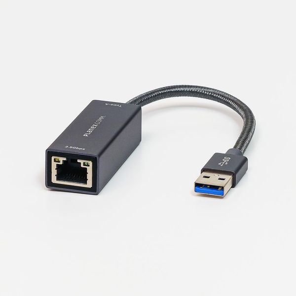 Planex USB to TypeA Wired LAN Adapter Supports Multi-Gigabit (2.5Gbps) USB-LAN2500R2