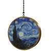 Gotham Decor Van Gogh Starry Night Hardwood Oak Fan/Light Pull