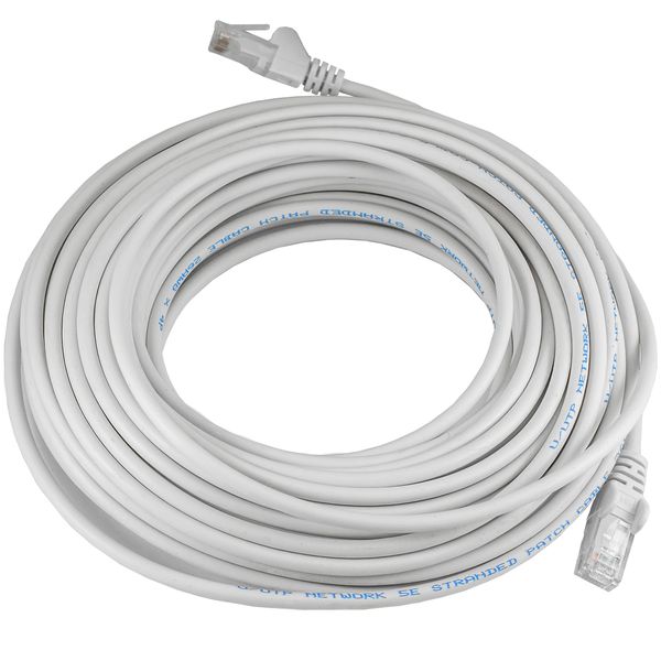 Pebble Eleven High Speed 25M Long Ethernet Cable CAT5e Fast Internet Network LAN PC Patch Lead Grey