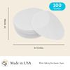 Worthy Liners 14 Inch 100 Sheets | Parchment Paper Rounds | Made is USA | Nonstick Precut Pizza Pan, Cast Iron Pan, Round Baking Sheet Baking Grilling Air Fryer Steaming Bread Cookies
