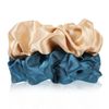Silk Hair Ties L 2pcs Gold