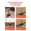 Uimoso 600PCS Universal Hidden Deck Fasteners Composite Decking, Black T Clips