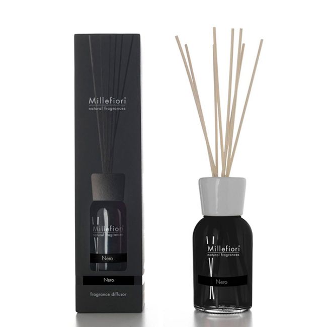 [10x points on the 25th] Millefiori MILLEFIORI Reed Diffuser NATURAL Series Nero M size 250ml NERO [Next day delivery available_Closed] [Popular brand gift birthday present]