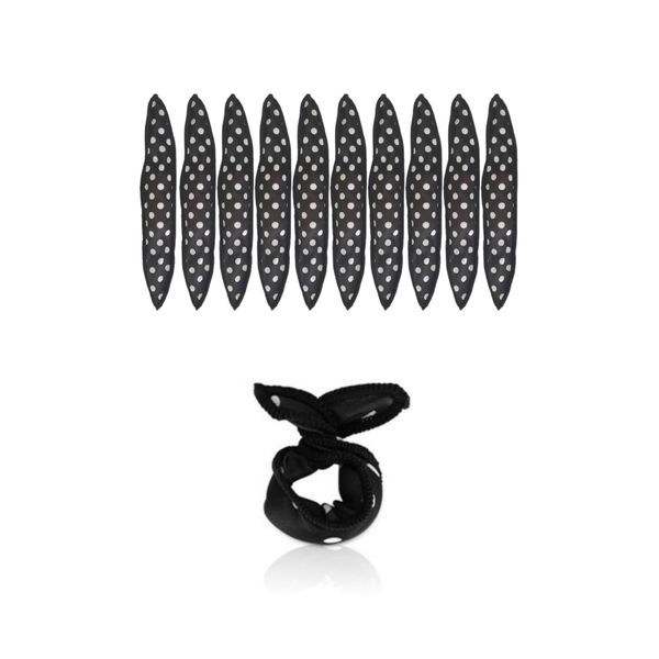 Bule Maple Curler, Curly Hair, Sleeping Hair Curler, Sponge Curler, Thick (Black)