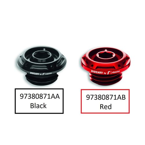 Ducati Oil Filler Plug for Panigale, Multistrada, Streetfighter (Red) 97380871AB