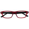 UV Reader Rubberized Red Black Reading Glasses Mens Womens Spring Hinges UVR033 +3.00