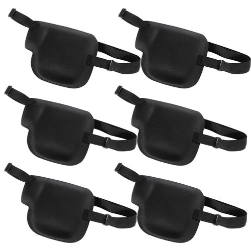 Pack of 6 Adjustable Eye Patches for Adults Children, Medical Eye Patch, Adjustable, Adjustable Pirate Eye Patch for Left or Right Eyes, Lazy Amblyopia and Cosplay