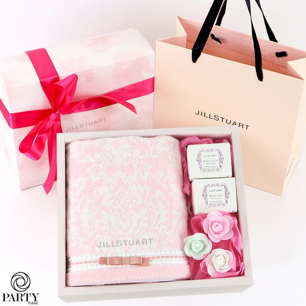 JILL STUART [Bathtime Relax Gift Set] Bath Towel &amp; Body Care (wrapped)