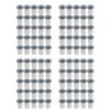 findmall 100Pcs Rivet Nuts Kit 8-32 UNC Aluminum Flat Head Threaded Rivet Nut Insert Nutsert Rivet Nuts Assortment Kit