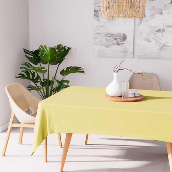 Soleil d'ocre, Nappe Anti-t ¢ Ches Rectangular 160 x 270 cm Alix Green Lemon