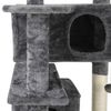 53" Cat Tree Activity Tower with Scratching Posts  Ladders Pet Kitty Furniture