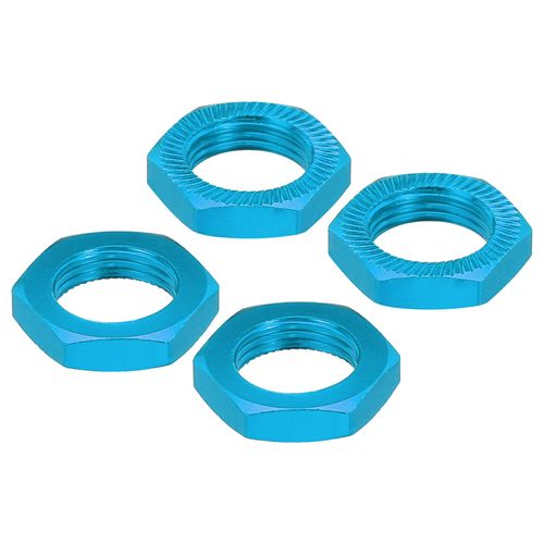 MECCANIXITY Aluminum 17mm RC Wheel Nut Thread M12x1.0mm Hex Wheel Nuts RC Wheel Nut for 1/8 RC Model Car Trucks Off Road Car Upgraded Parts Pack of 4(Blue)