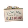 AGD Easter Decor - Clear Egg Shaker Love More Jelly Beans Sign 2pc