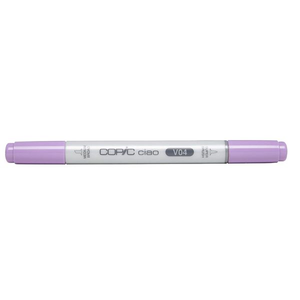 Copic Ciao Coloured Marker Pen - (V-04) Lilac, For Art & Crafts, Colouring, Graphics, Highlighter, Design, Anime, Professional & Beginners, Art Supplies & Colouring Books