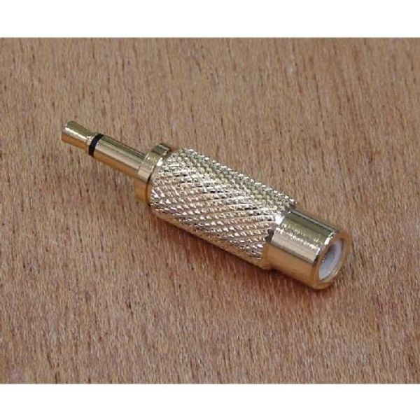 LP35-RCAJG 3.5mm Mono Plug to RCA No Jack Converter Plug