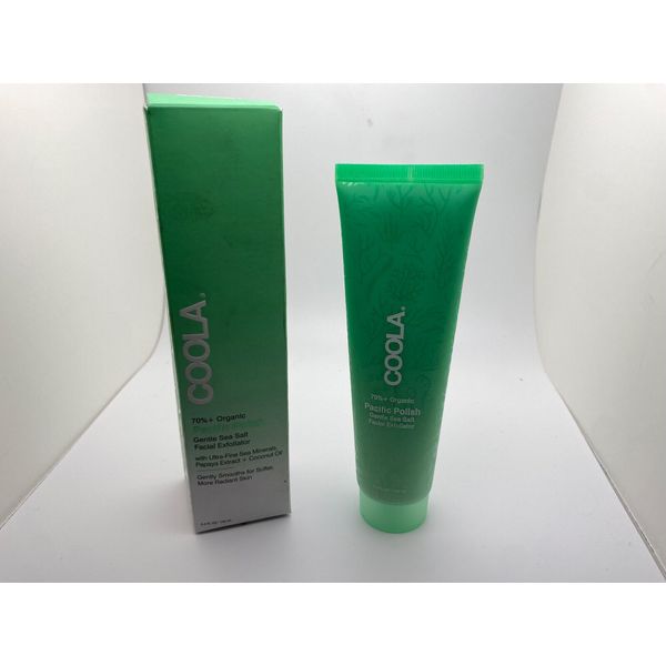 COOLA Pacific Polish Gentle Sea Salt Facial Exfoliator 3.4oz - New