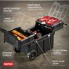 Resin Rolling Tool Box Locking System Removable Bins Durable Home Organizer New