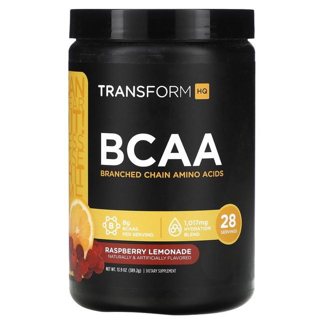 BCAA, Raspberry Lemonade, 13.9 oz (389.2 g)