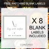 Spice Jar Labels - Olive Green