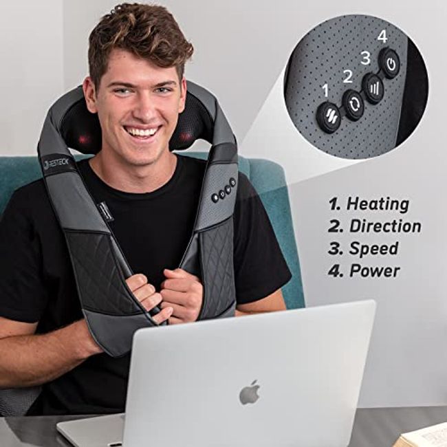 Resteck Massager for Neck and Back with Heat Deep Tissue