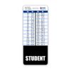 Student Badge Buddy Vertical w/Height & Weight Conversion Charts (Oversized, Black)