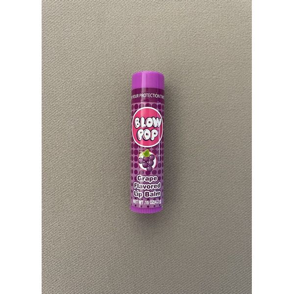 .15 Oz. Blow Pop “Grape”  Flavored Lip Balm By Lotta Luv, New & Factory Sealed!