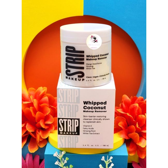 Strip Whipped Coconut Makeup Remover 3.4 fl oz / 100 ml New Vegan Cruelty Free