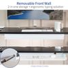 VIVO White Extra Large 33 inch Under Desk Pull Out Storage Drawer for Desk