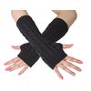 Brubaker Knitted Arm Warmers Gloves - charcoal