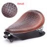 Brown Motorcycle Bobber Solo Seat Base Bracket Compatible with Harley Sportster XL883 1200 48 Honda Shadow 750 600 Rebel