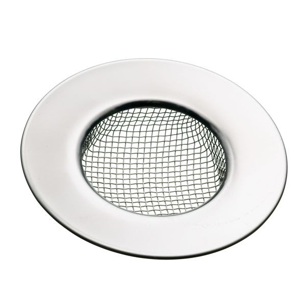 KitchenCraft KCSINK Mesh Sink Strainer / Shower Drain Hair Catcher, Stainless Steel, 7.5 cm