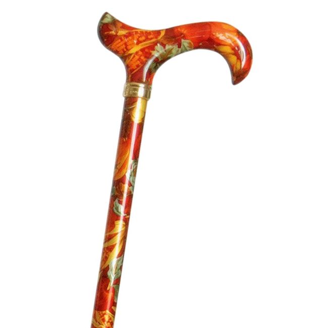 Harvest Festival Tea Party Derby Cane by Classic Canes